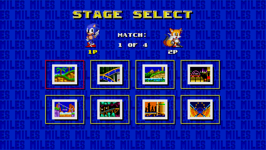 Stage select screen